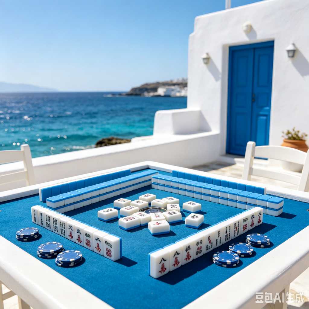 simulated ivory mahjong set