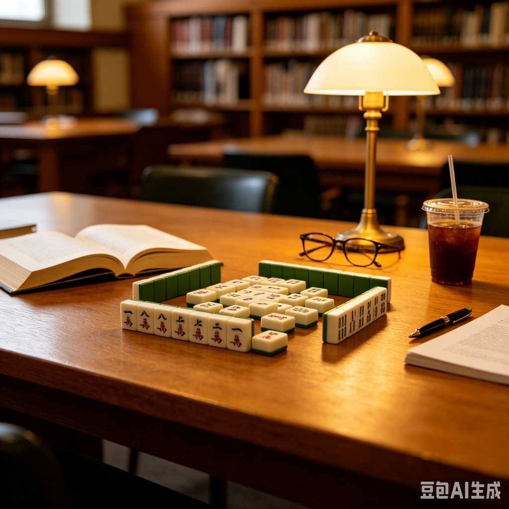 retro text mahjong tiles