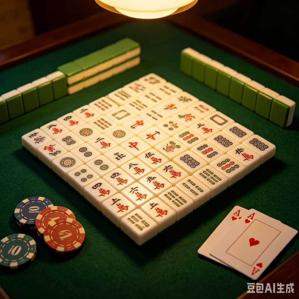 traditional oriental mahjong tiles