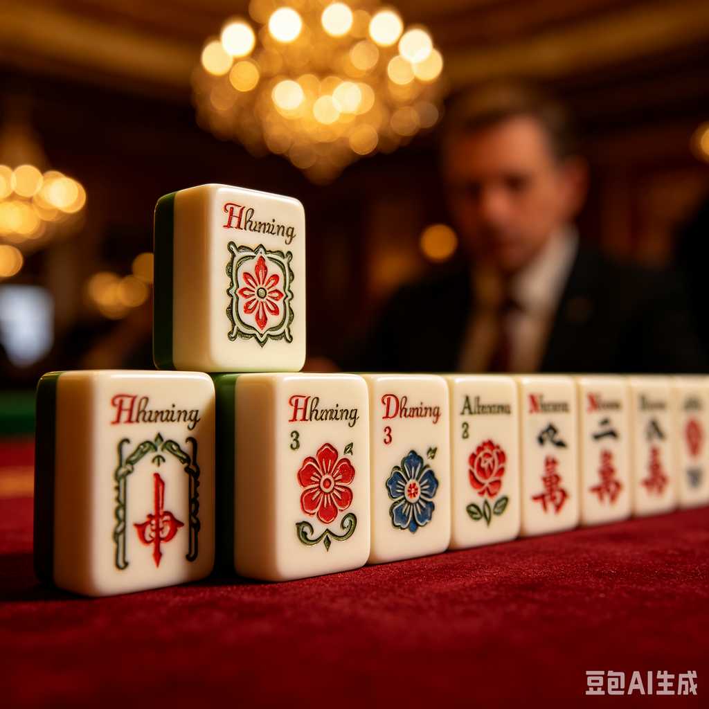 engraved texture mahjong tiles